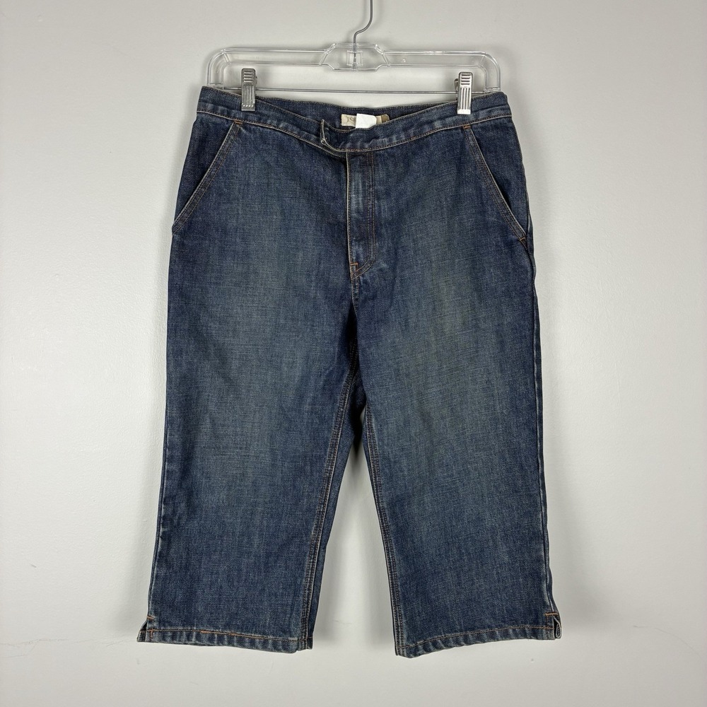 J Crew Favorite Fit Capris Womens Size 8 Denim Shorts Cotton Blend